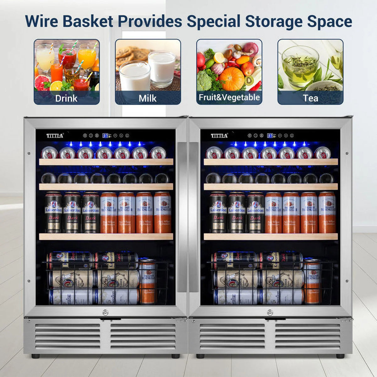 300 Can 48" Beverage Refrigerator Q300