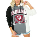 Black Color Block Pullover Hoodie F160150