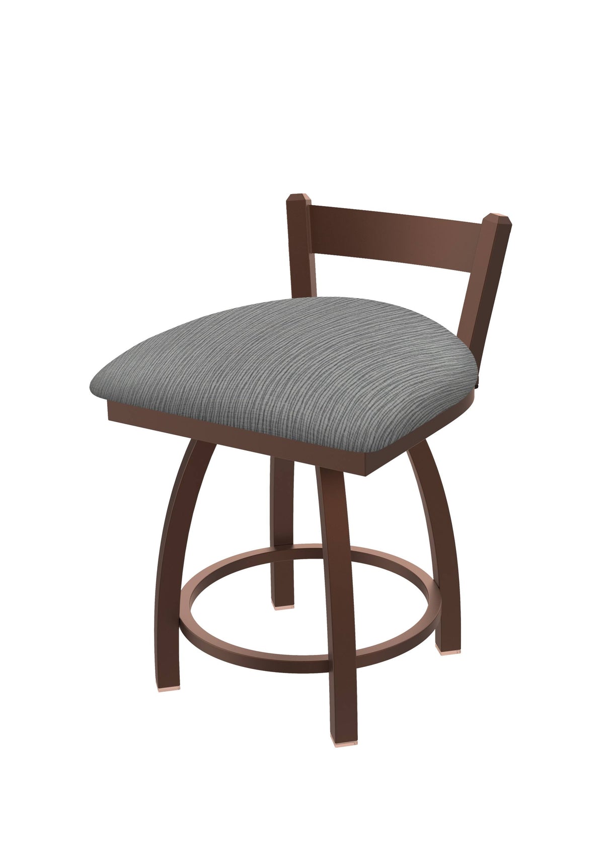 18x22 Low Back Swivel Vanity Stool with Bronze Finish Y447526
