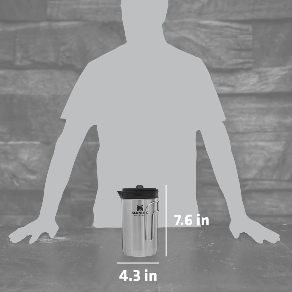 Stainless Steel Camping French Press Coffee Maker, 32 oz V2680