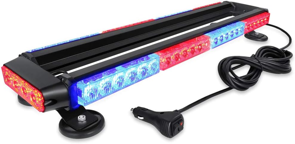 Red White LED Emergency Strobe Light Bar J614773