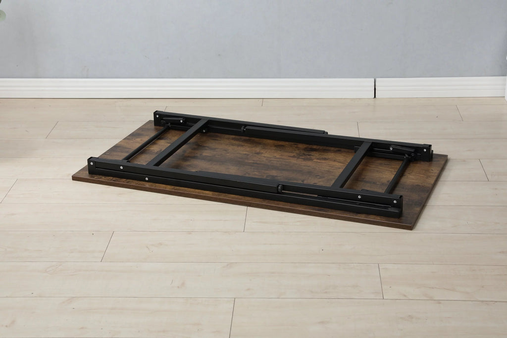 Folding Table Desk 31.5x15.7 Inches Black Z60374