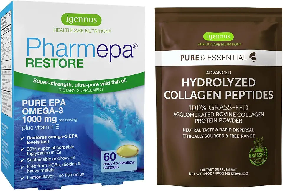 Hydrolyzed Collagen Peptides & Omega-3 Fish Oil Bundle Q11863