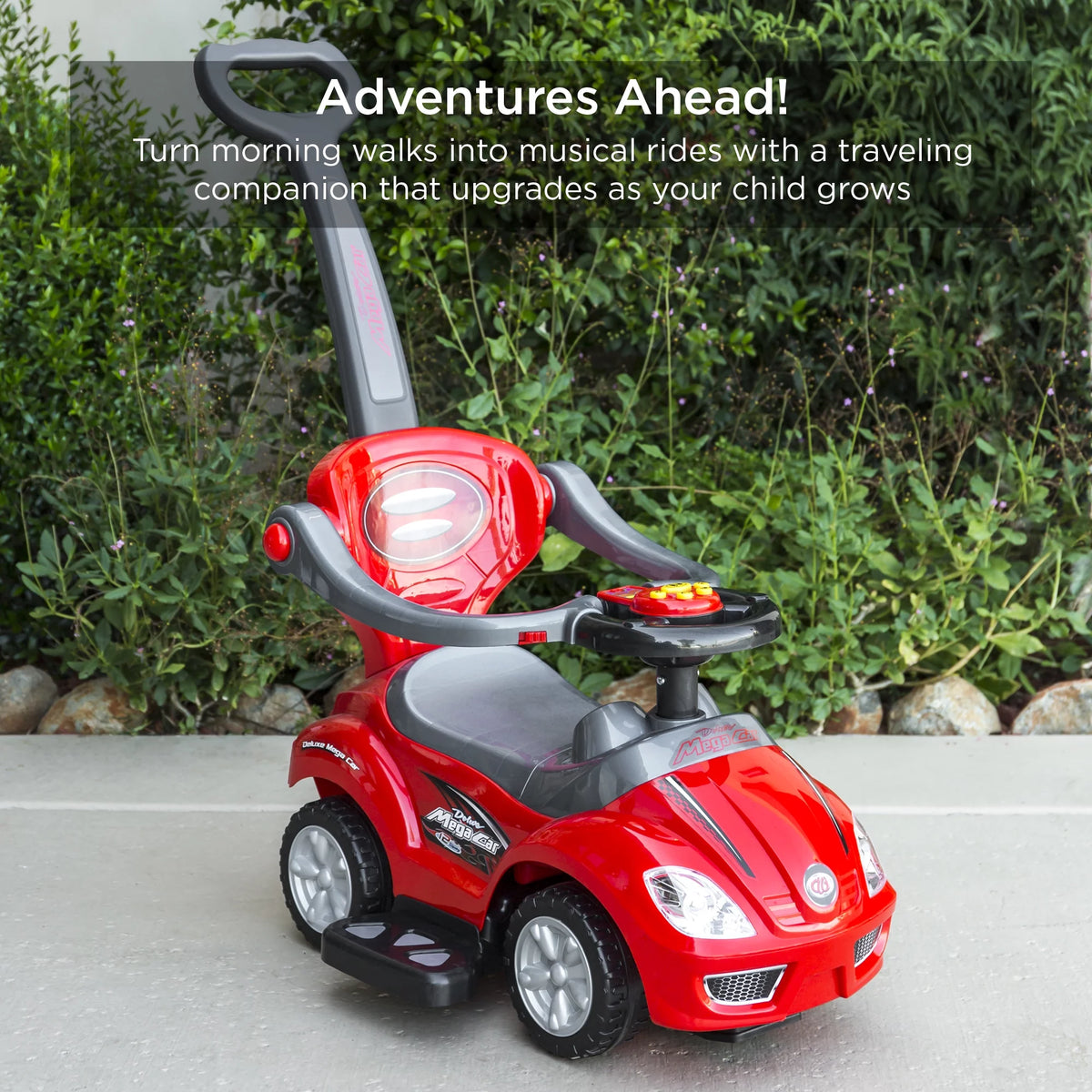 3-in-1 Kids Push and Pedal Ride On Wagon Stroller V682