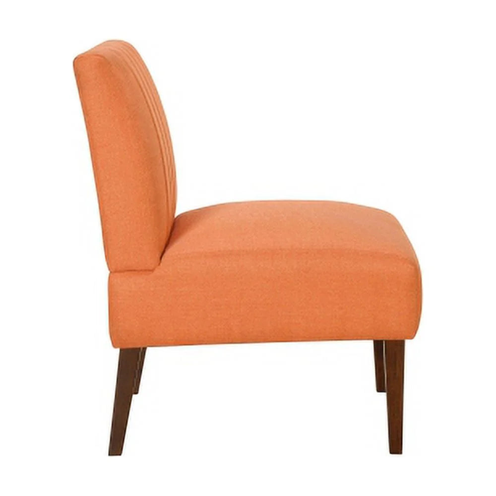 Orange Fabric Upholstered Accent Chair P9307