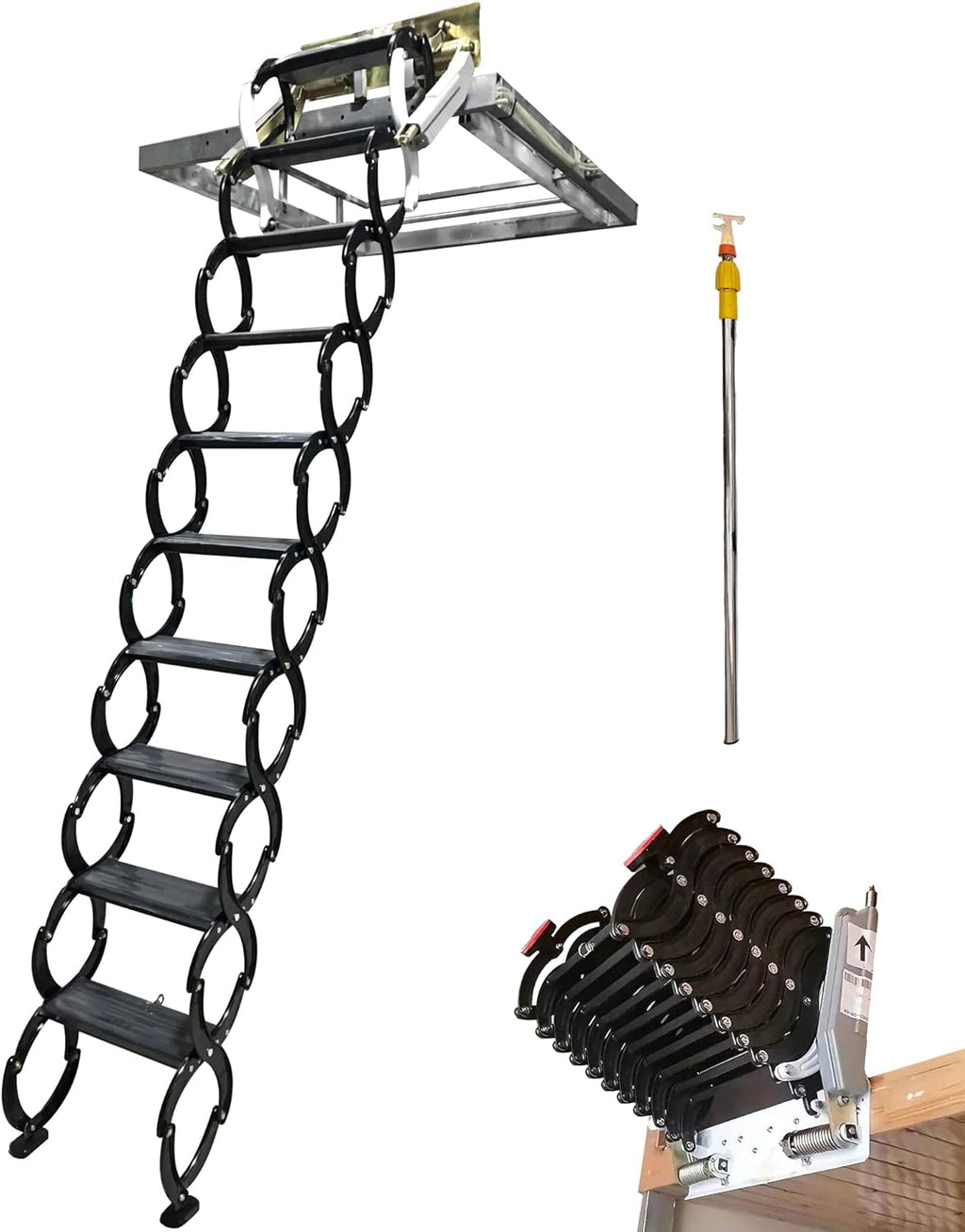 12 Steps Alloy Folding Attic Ladder I443048