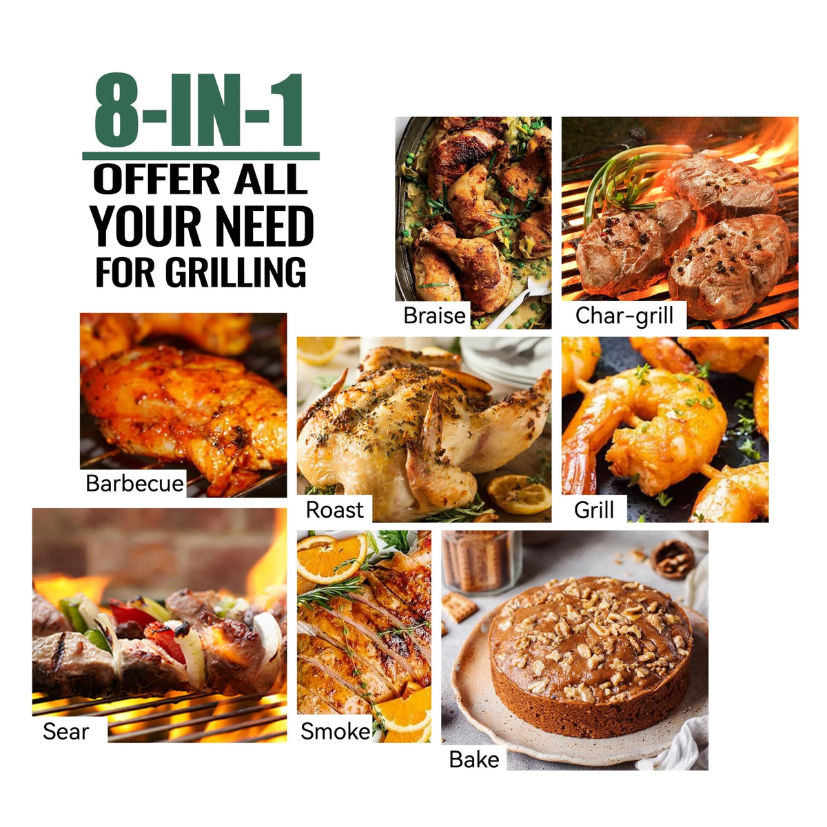 Wood Pellet Grill & Smoker with WiFi H4785
