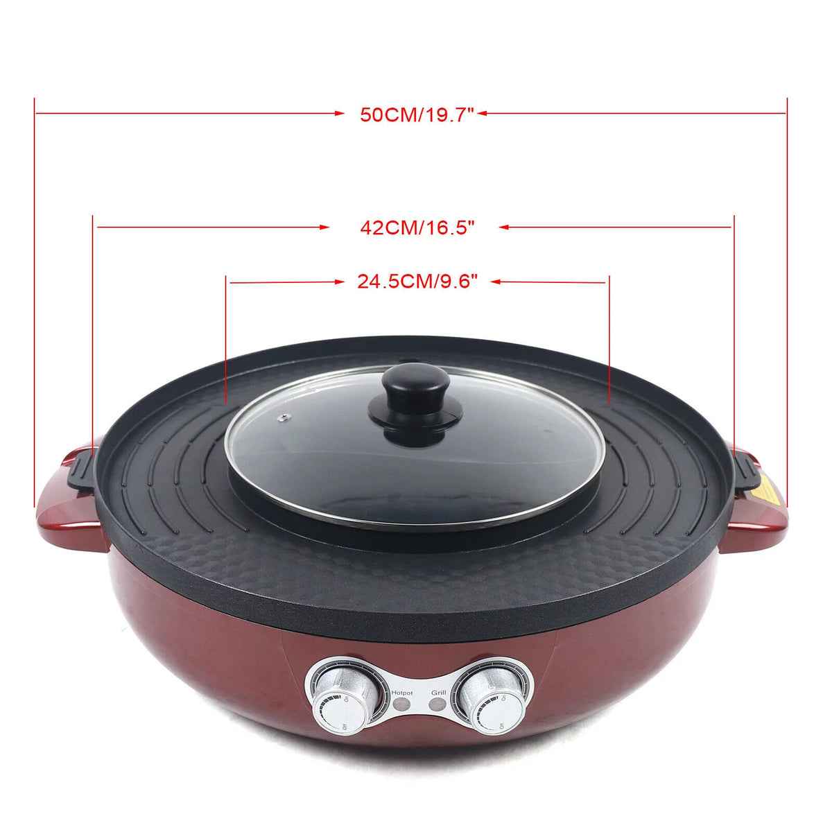 2 in 1 Electric Hot Pot Grill A233