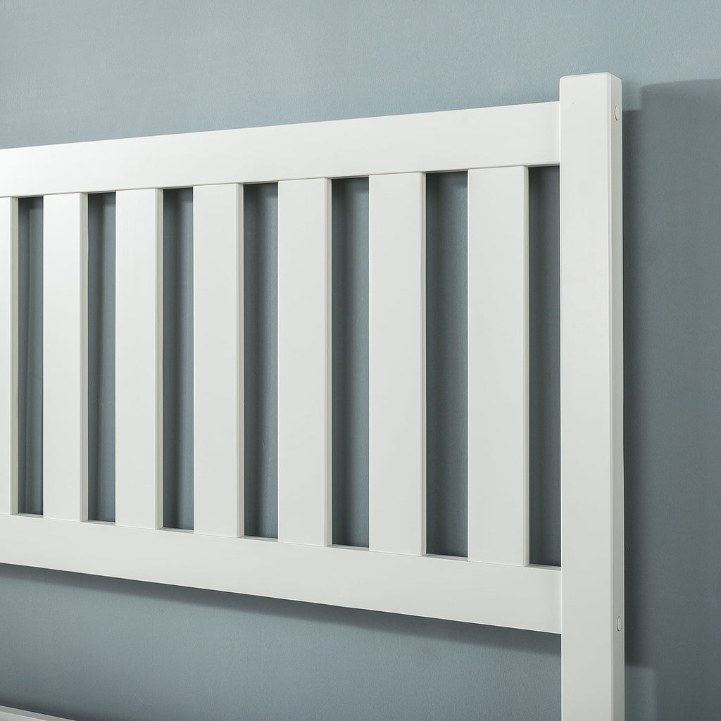 Wood Platform Bed Frame with Headboard, Full A451