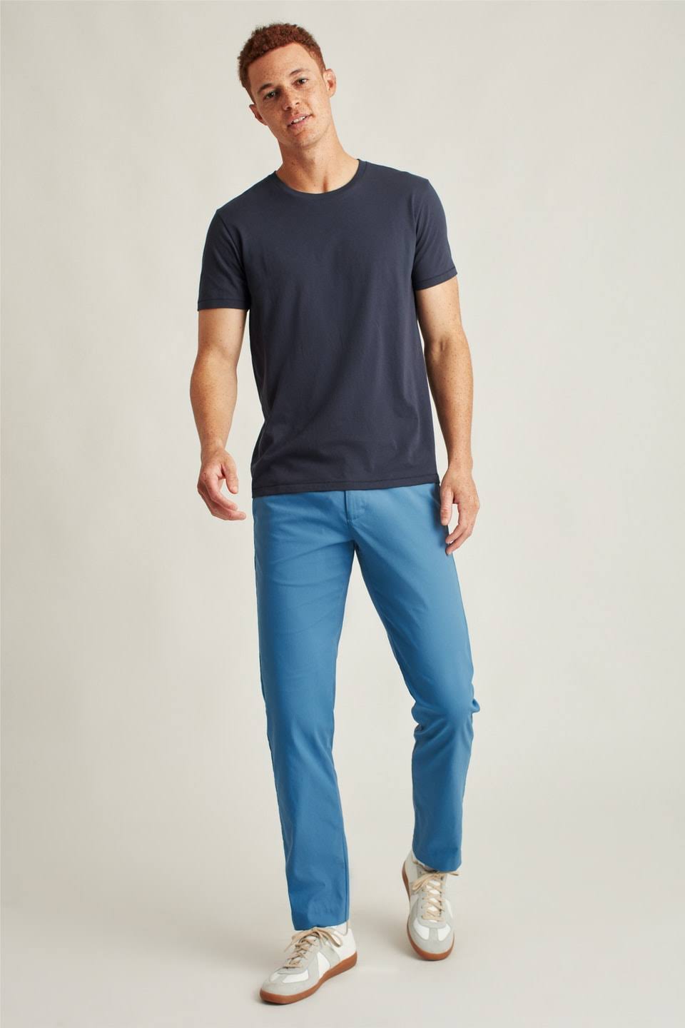 Slim Steel Blue Tech Chinos P3372
