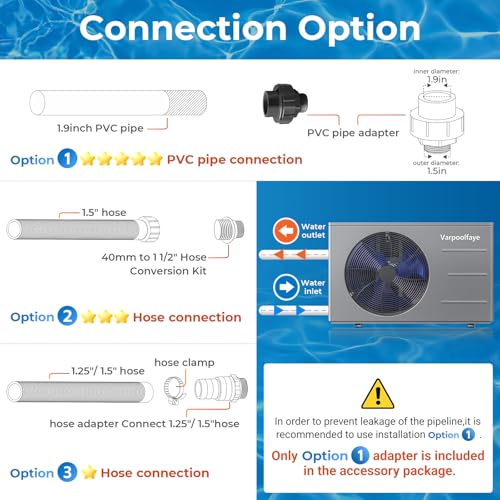 16000 BTU Electric Pool Heat Pump 5000 Gallon L540
