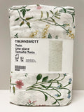 Twin Duvet Cover and Pillowcase White Floral Pattern F4101
