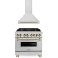 36 In. Dual Fuel Range and Range Hood in Stainless Steel L397