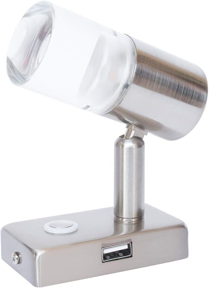 12V LED Reading Light with USB Port Dimmable Two Pack N693