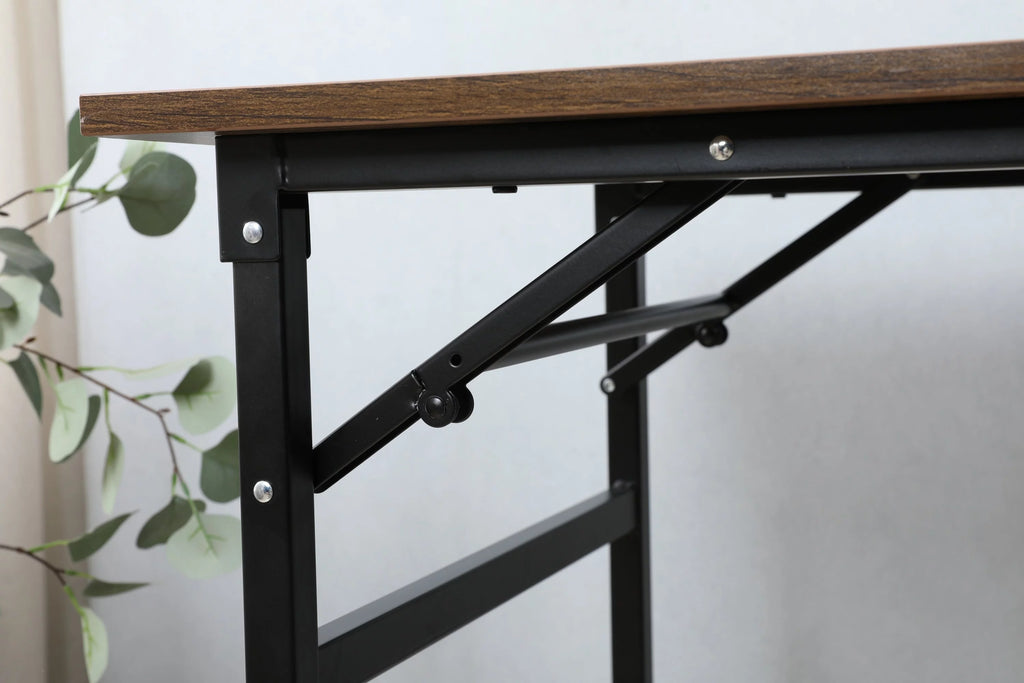 Folding Table Desk 31.5x15.7 Inches Black Z60374