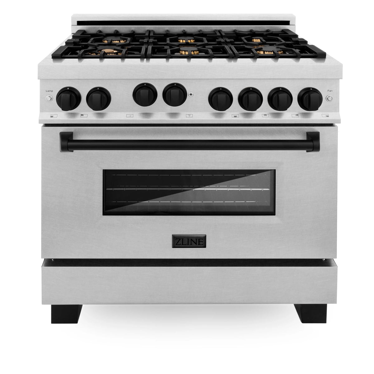 36 in. Gas Range with Matte Black Accents I685028