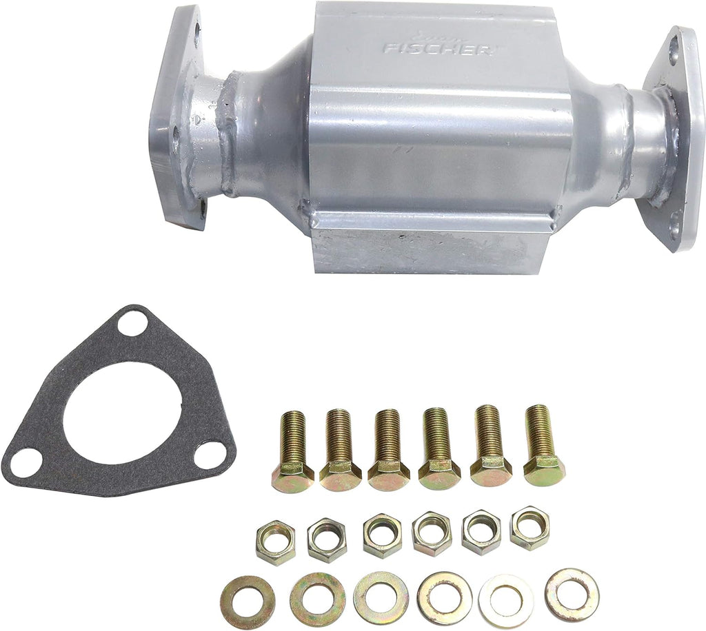 Rear Catalytic Converter with Flat Gaskets and Heat Shields N21684