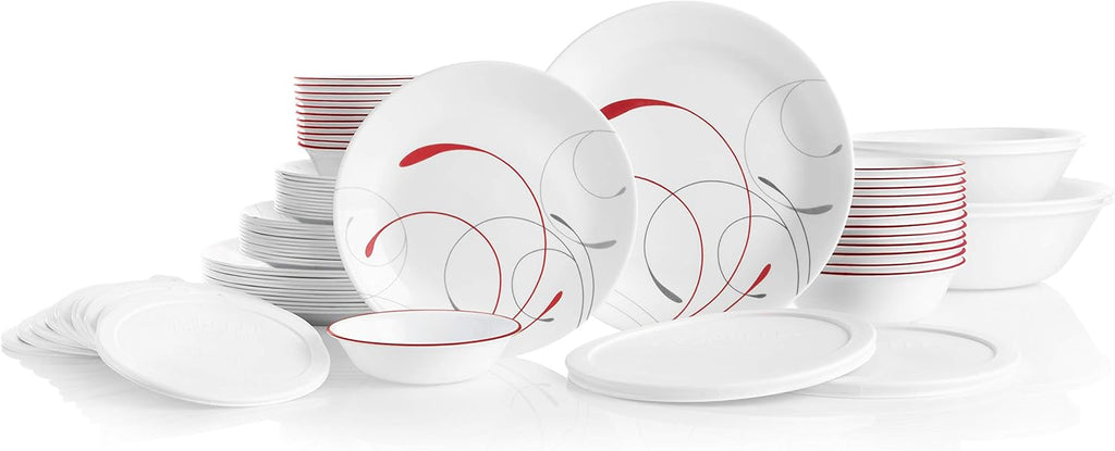 78-Piece Triple Layer Glass Dinnerware Set M541
