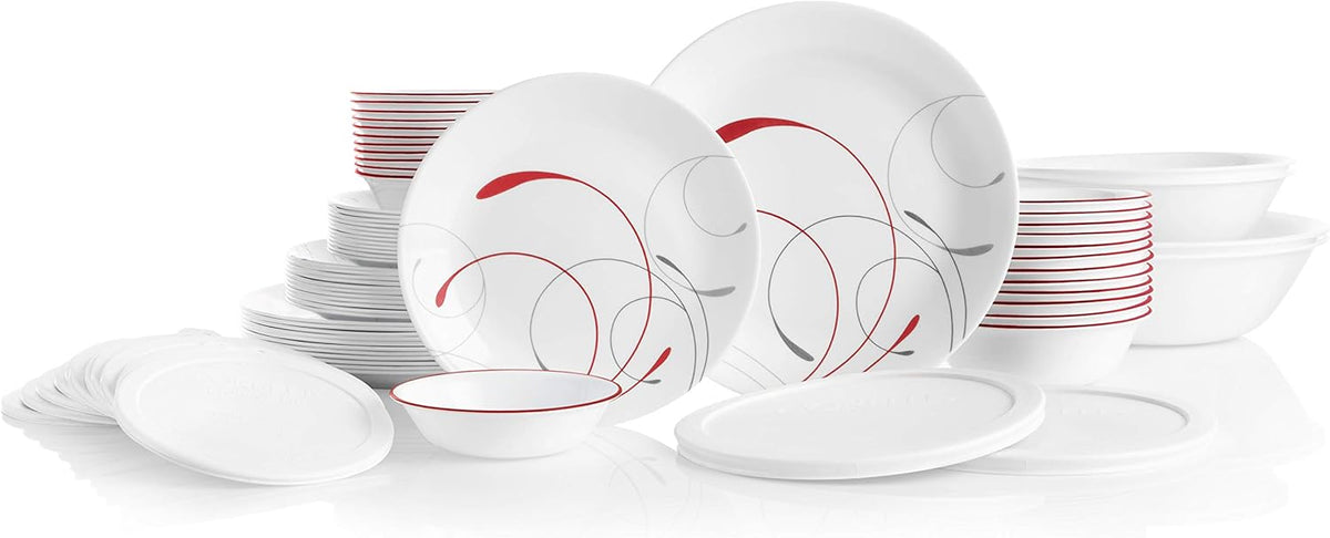 78-Piece Triple Layer Glass Dinnerware Set M541
