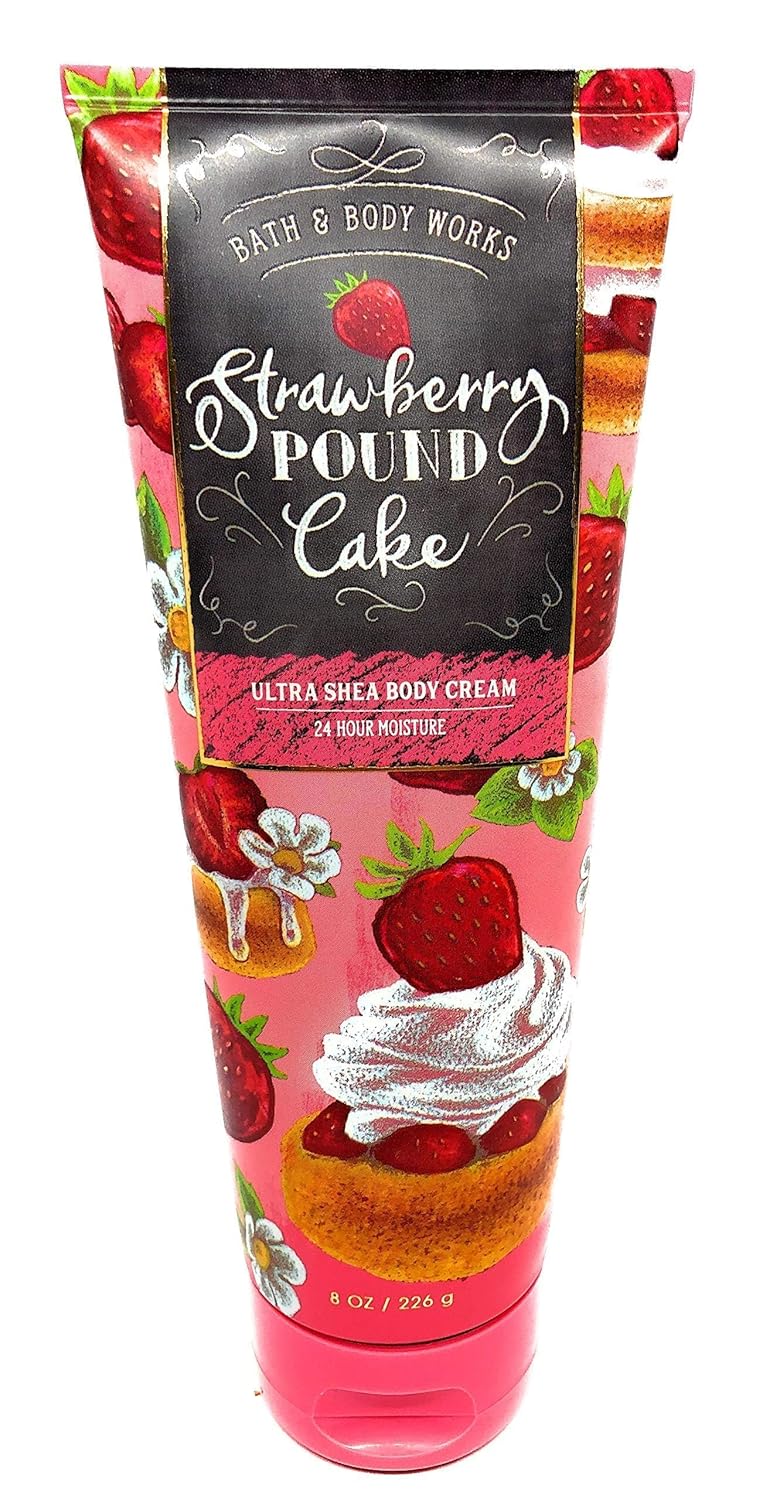 Strawberry Pound Cake Body Cream 8 Ounce D6173