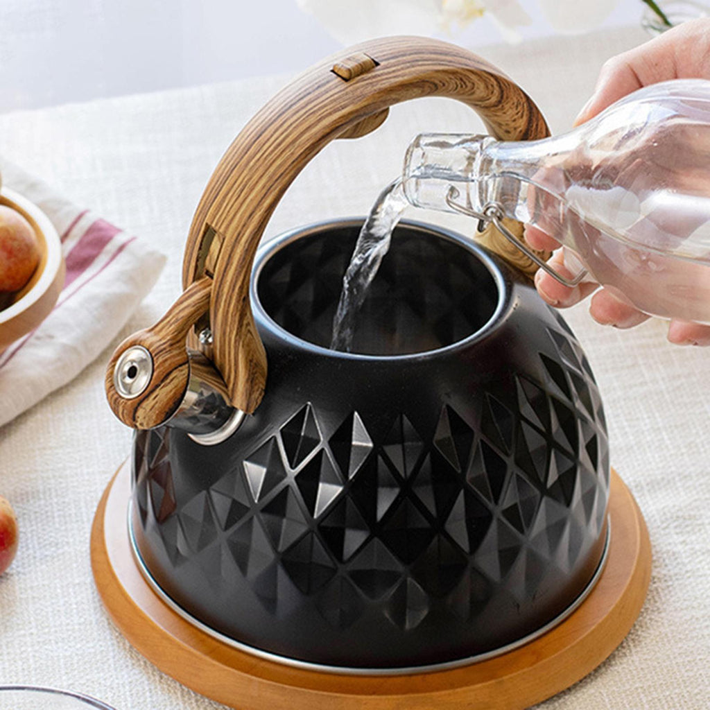 Black 3L Whistling Kettle A2418