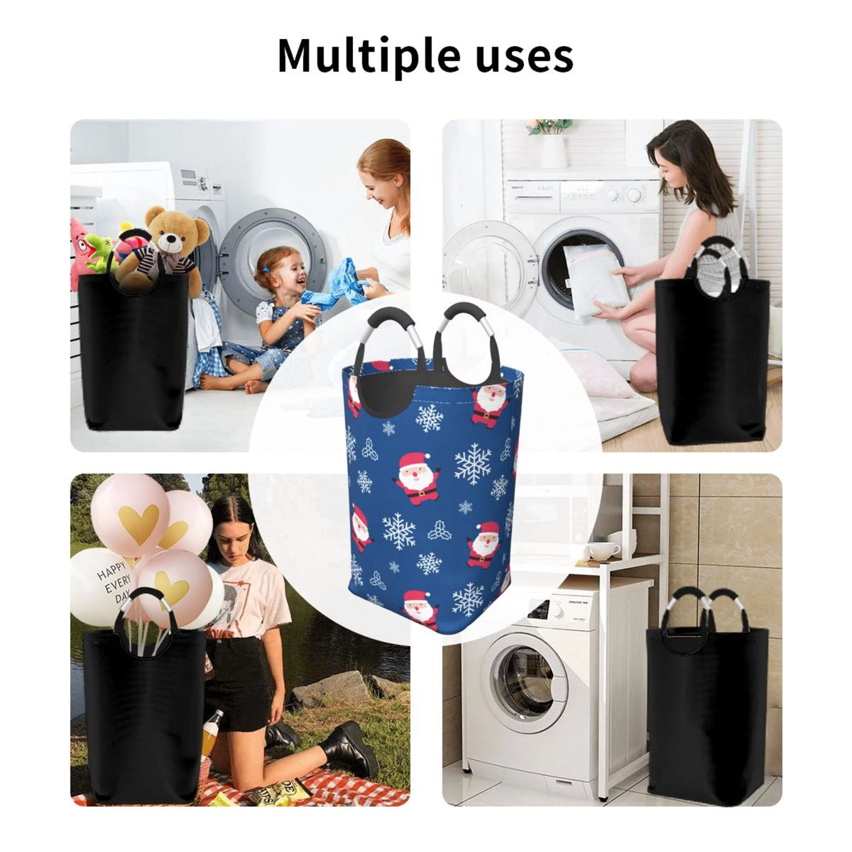 50L Rectangular Waterproof Foldable Laundry Hamper E660