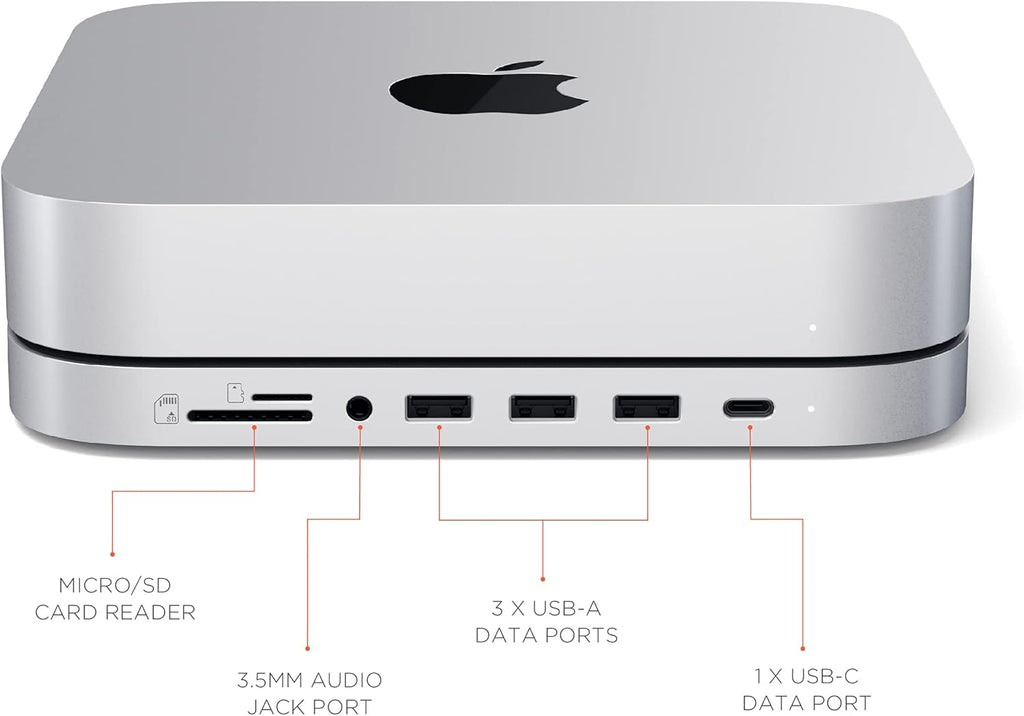Silver USB-C Stand & Hub with SSD Enclosure L779547