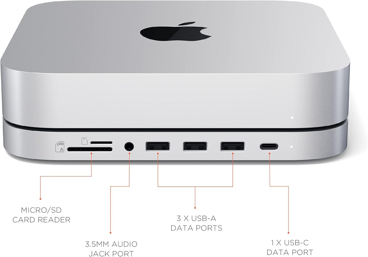 Silver USB-C Stand & Hub with SSD Enclosure L779547