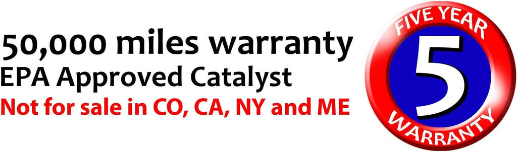 Rear Catalytic Converter with Flat Gaskets and Heat Shields N21684