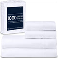 White 4-Piece Queen Egyptian Cotton Sheet Set S247