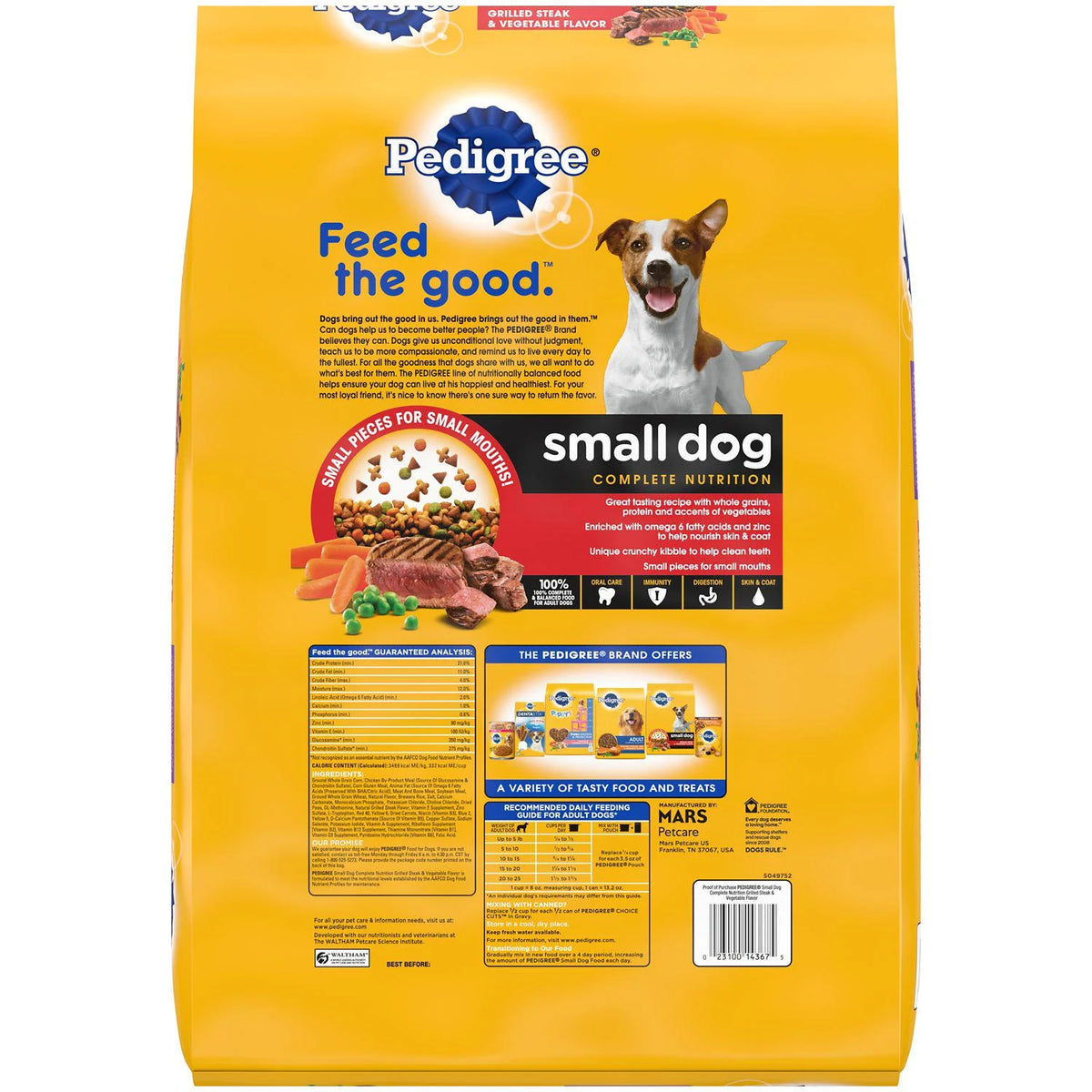 Small Breed Adult Dry Dog Food 14 lb. Bag L5122