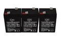 6V 4.5 Ah Medical Replacement Battery 3 Pack U823110