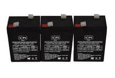 6V 4.5 Ah Medical Replacement Battery 3 Pack U823110