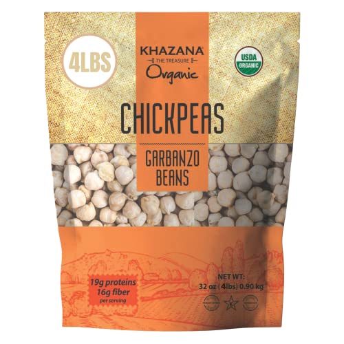 Organic Chickpeas 7lb Garbanzo Beans Non-GMO Gluten Free Kosher Lentils A219