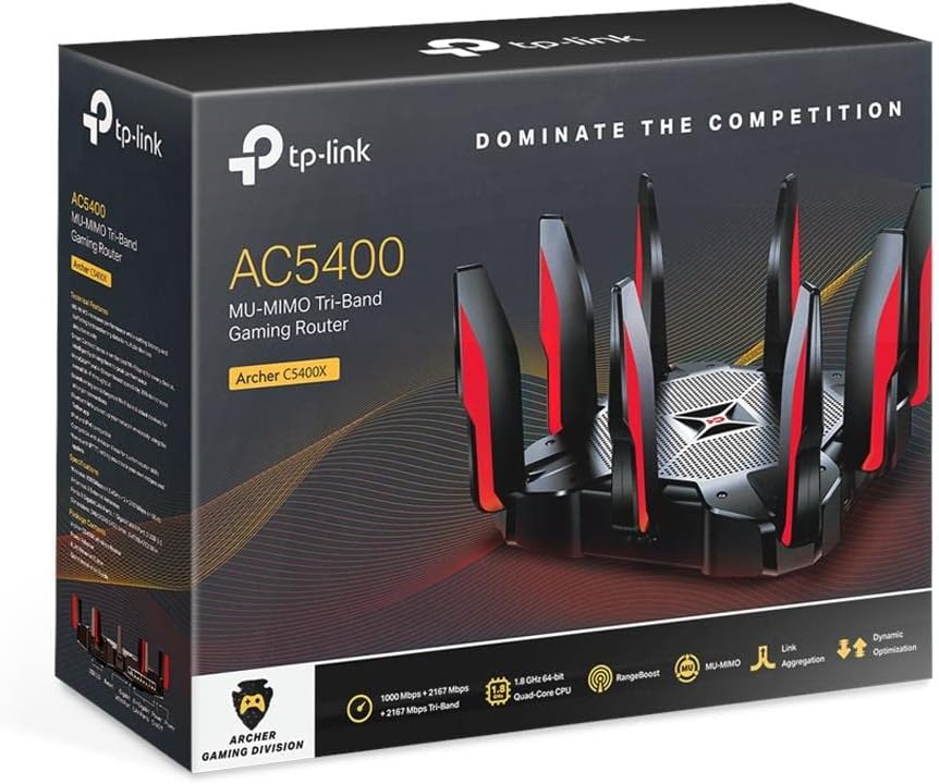 AC5400 Tri Band WiFi Gaming Router N954545