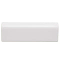 Bright White 2 in. x 6 in. Glazed Ceramic Bullnose Trim Tile S785