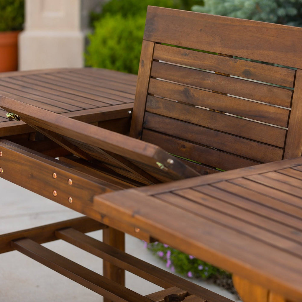 Dark Brown Acacia 3-Piece Patio Dining Set Y84949