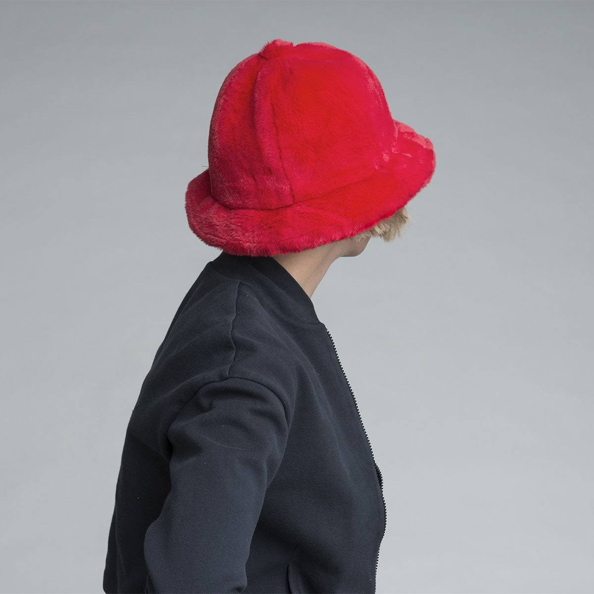 Faux Fur Bucket Hat U2041