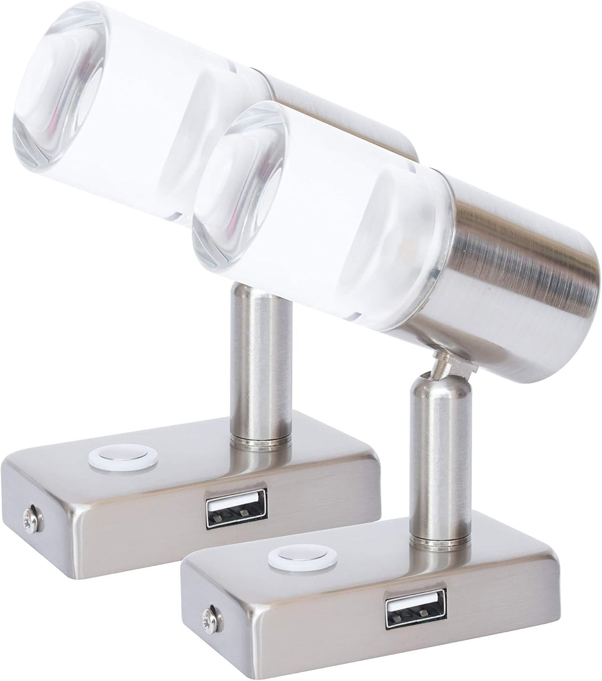 12V LED Reading Light with USB Port Dimmable Two Pack N693