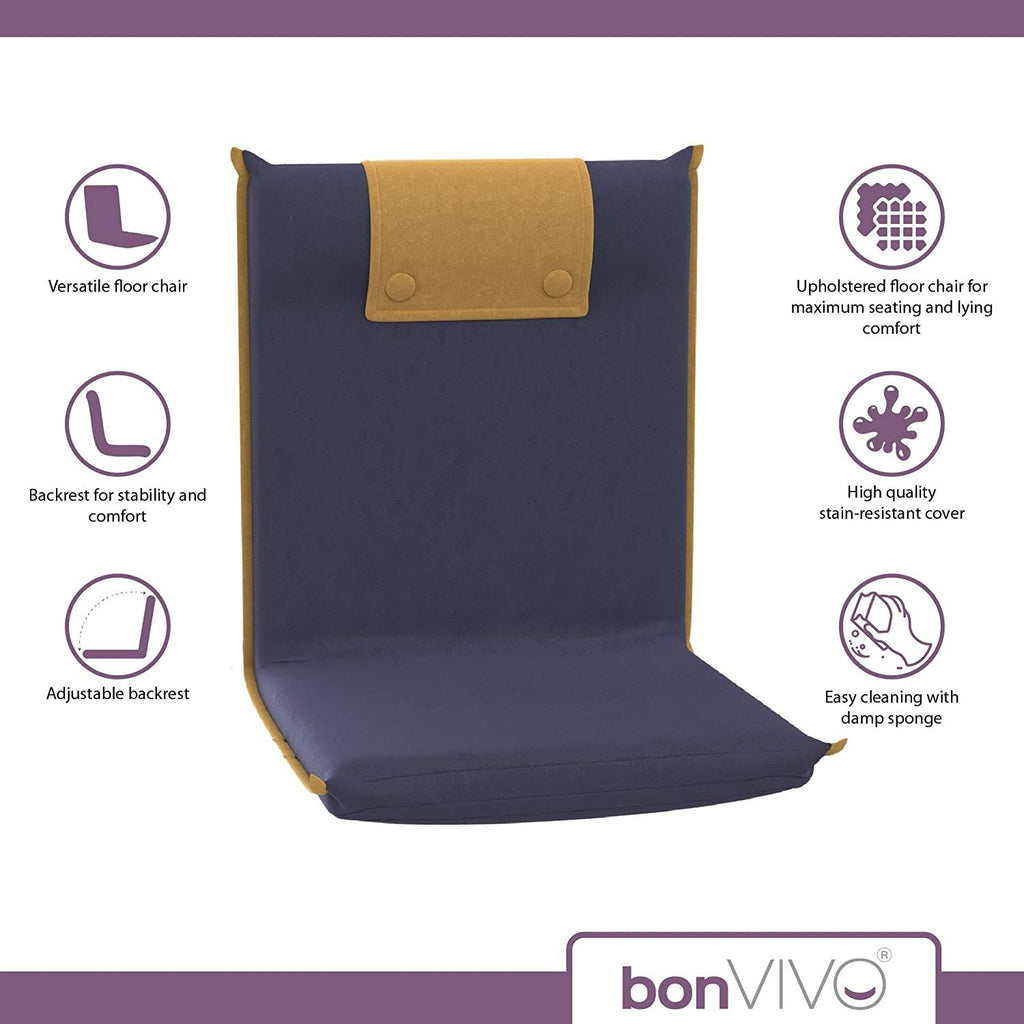 Padded Floor Chair with Adjustable Backrest P85278