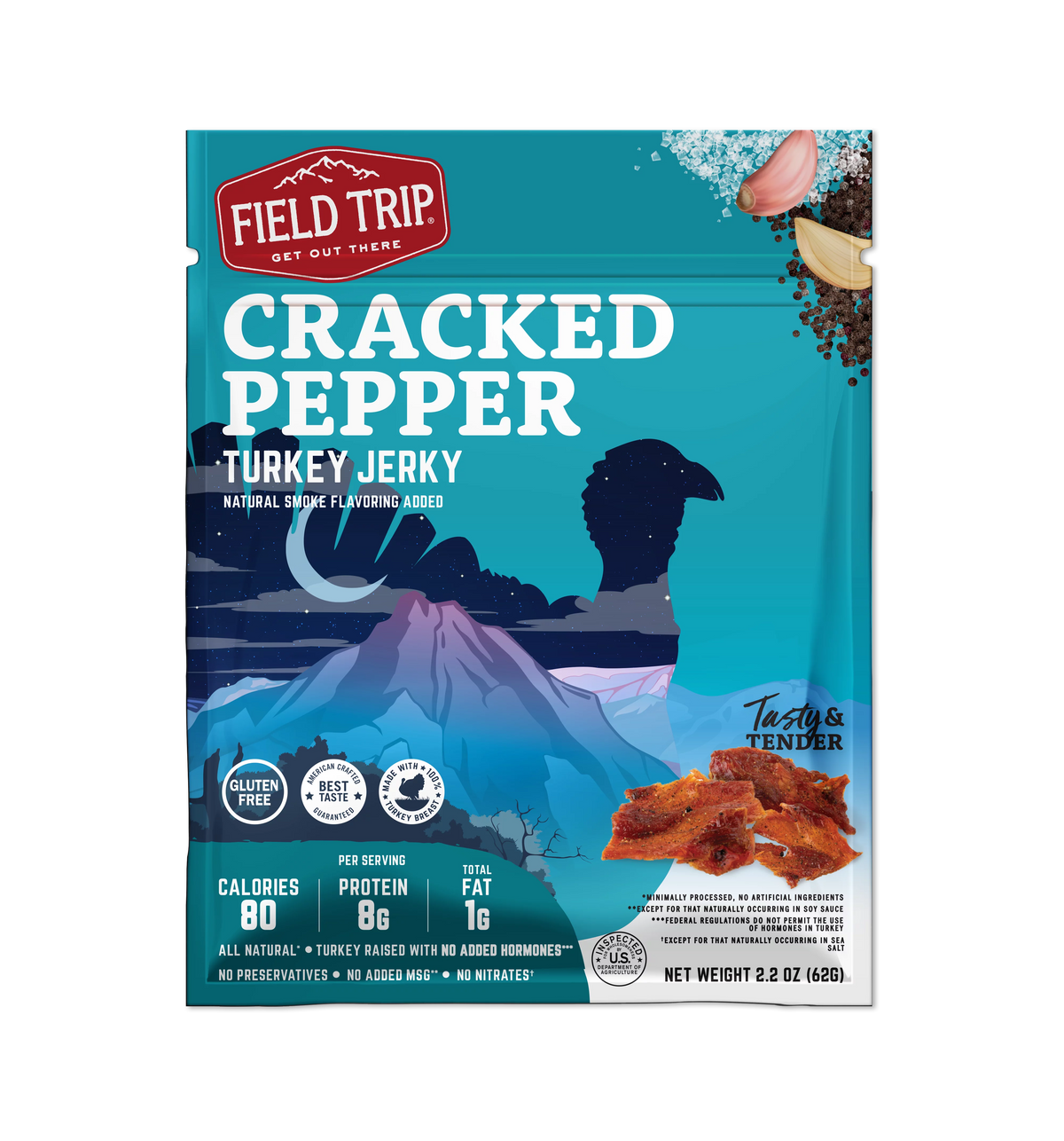 Mixed Flavors Jerky 2.2oz 4pk H864