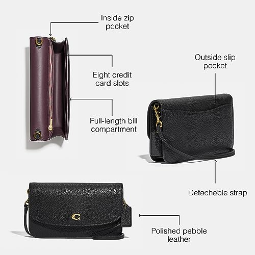 Polished Pebble Leather Crossbody L177