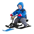Snow Racer Sled with Steering Wheel and Twin Brakes Y733528