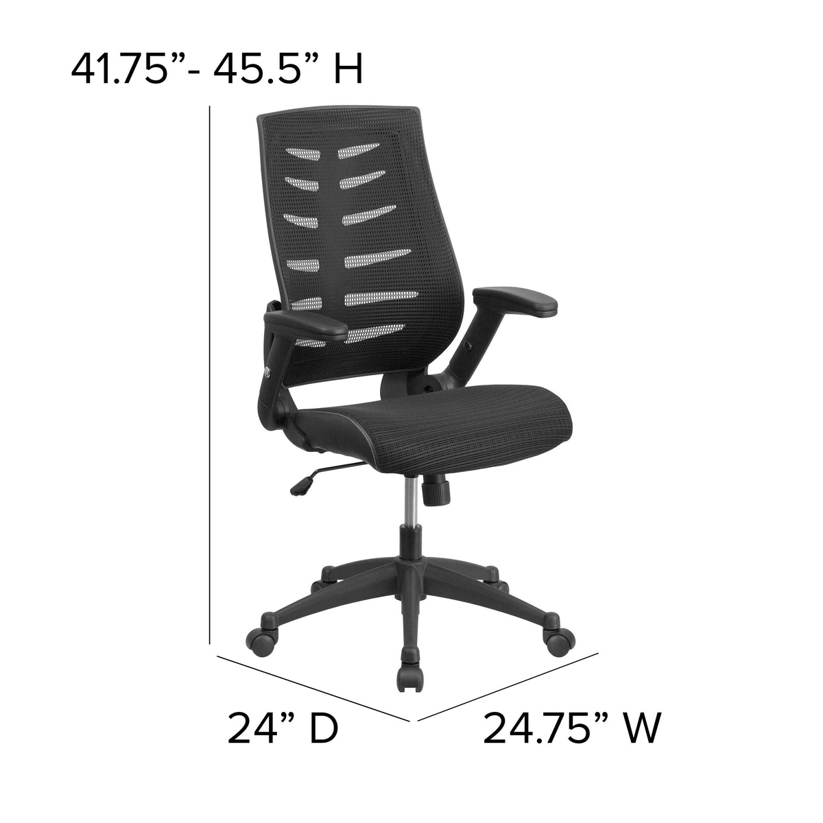 Black Mesh High Back Chair M9804