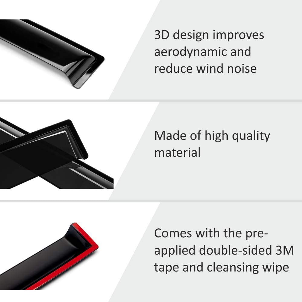 Window Deflectors Vent Window Visors 4 Pieces H429964