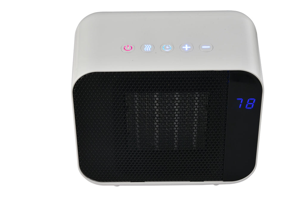 White Electric Ceramic Heater 1500W T240619