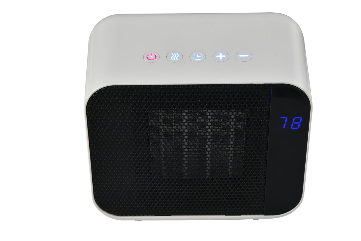 White Electric Ceramic Heater 1500W T240619