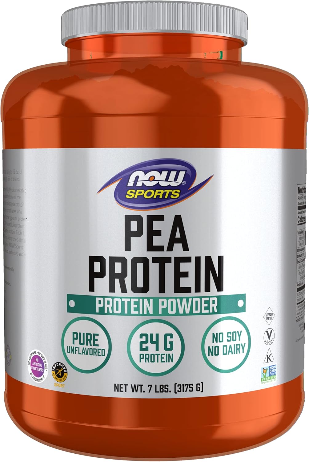 Pea Protein 24 g Unflavored Powder 7-Pound Beige Cream Pack of 2 C416