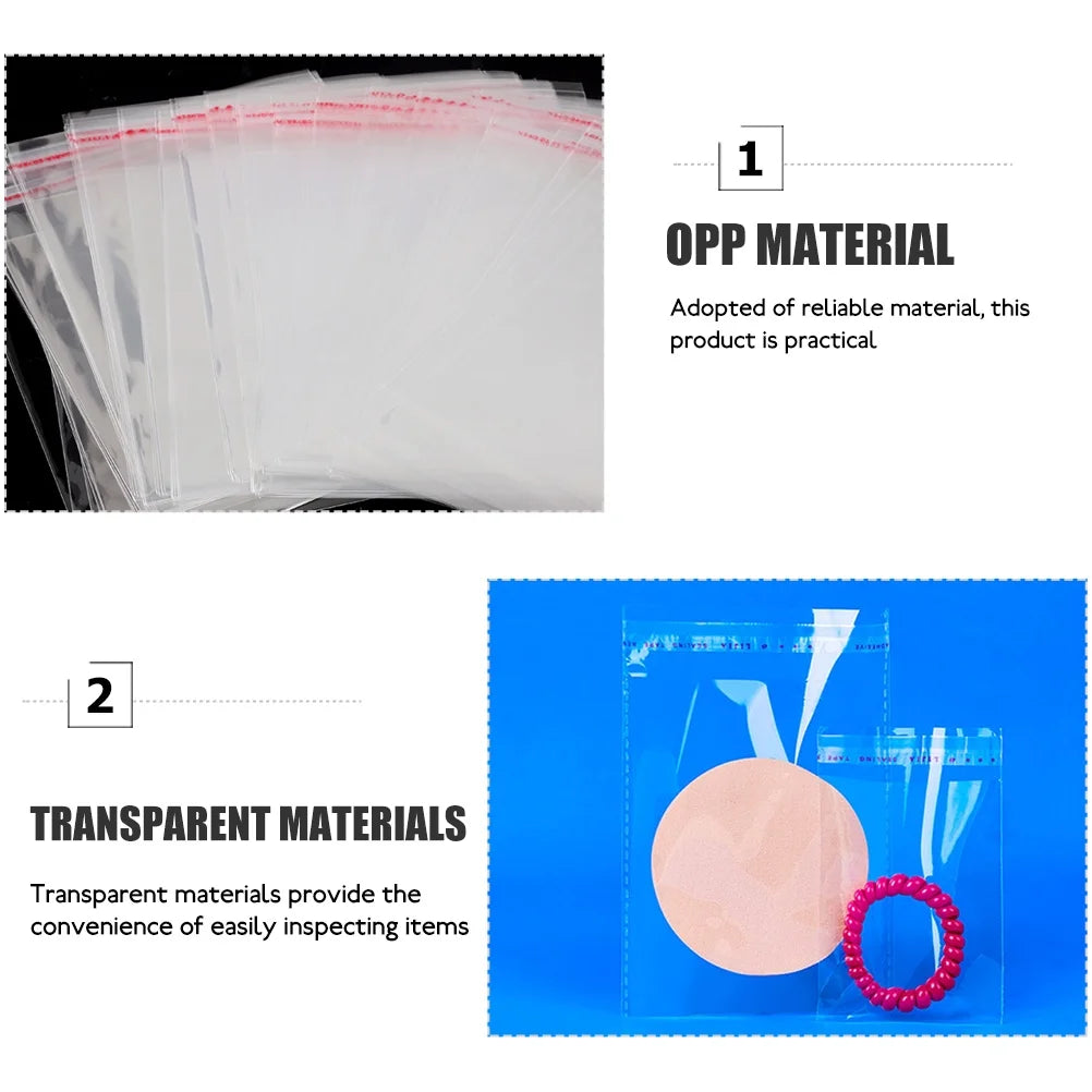 200pcs Clear Storage Bags K91594