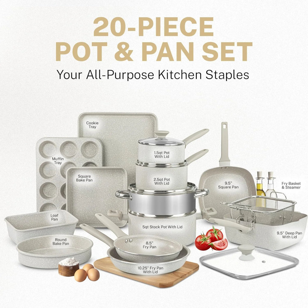 20 Pc Cookware Set Q714